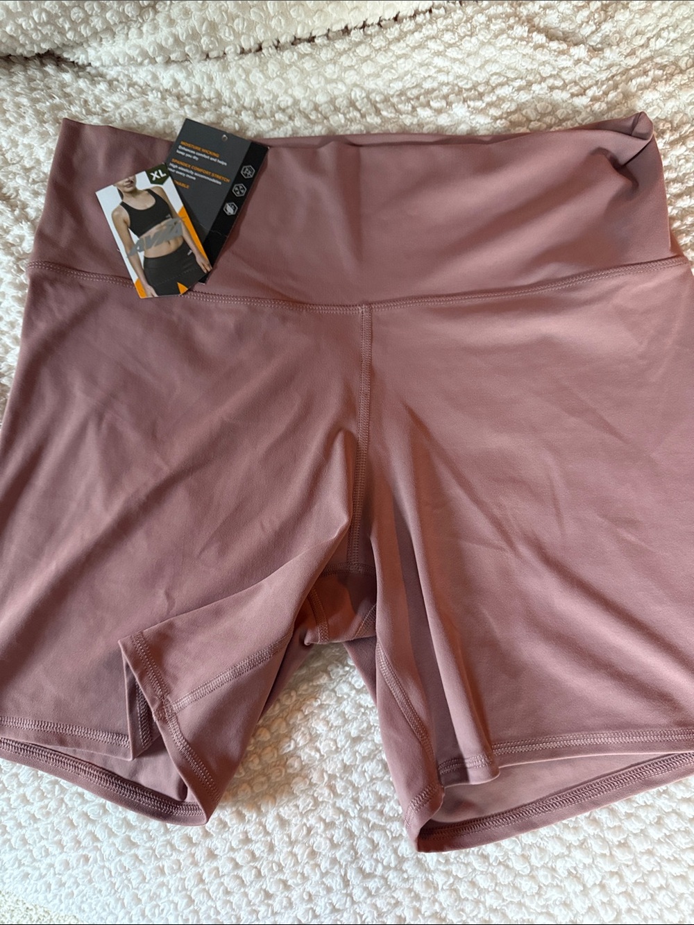 Avia XL High-Waist Mauve Women's Active Shorts